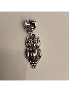 OWL 5  Charm for European Style Bracelets Fits Pandora Systems